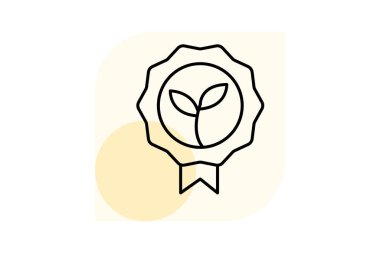 Eko Kırpma Rozeti, vektör, piksel mükemmel, illüstratör dosyası