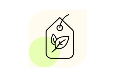 Organic Label Tag, vector, pixel perfect, illustrator file clipart