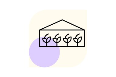 Sebzeli, vektörlü, pikselli sera mükemmel, resimleyici dosyası