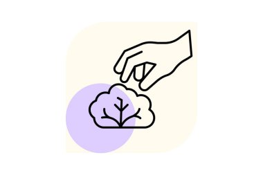 El Seçimi Marul, vektör, piksel mükemmel, illüstratör dosyası