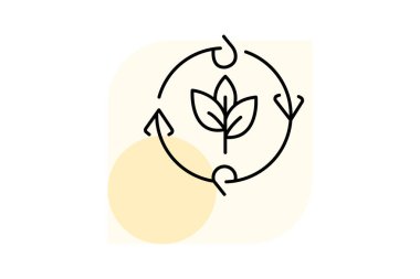 Organik Ekin Döndürme, vektör, piksel mükemmel, illüstratör dosyası