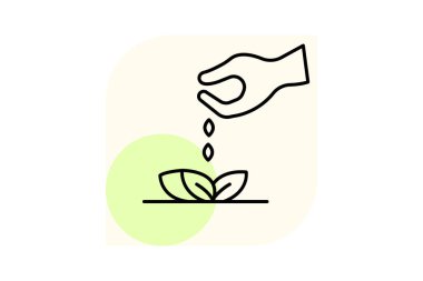 Organik tohumlar, vektör, piksel mükemmel, illüstratör dosyası ekiliyor