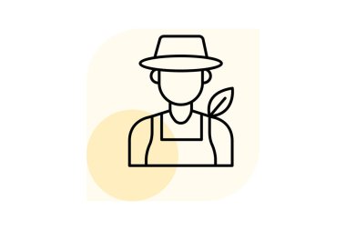 Yaprak logosu, vektörü, pikseli mükemmel, illüstratör dosyasına sahip çiftçi