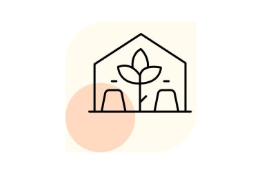 Kimyasal olmayan sera, vektör, piksel mükemmel, illüstratör dosyası