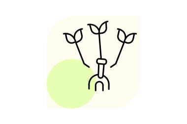 El yapımı tarım araçları, vektör, piksel mükemmel, illüstratör dosyası