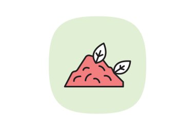 Doğal Gübre Yığını, vektör, piksel mükemmel, illüstratör dosyası