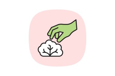 El Seçimi Marul, vektör, piksel mükemmel, illüstratör dosyası