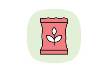 Organik Tohum Paketi, vektör, piksel mükemmel, illüstratör dosyası