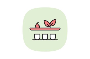 Organik Herb Rafı, vektör, piksel mükemmel, illüstratör dosyası