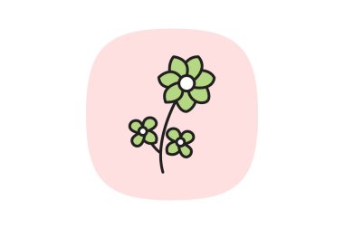 Arı dostu çiçekler, vektör, piksel mükemmel, illüstratör dosyası