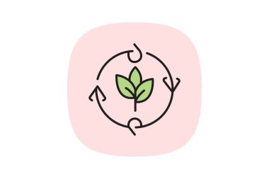 Organik Ekin Döndürme, vektör, piksel mükemmel, illüstratör dosyası