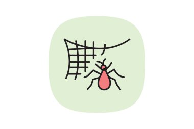 Böcek Ağı, vektör, piksel mükemmel, illüstratör dosyası