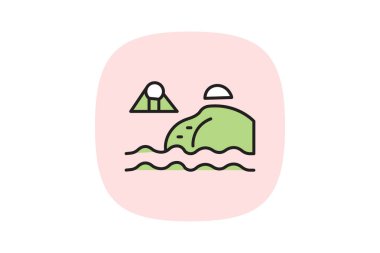 Clean River By Farm, vektör, piksel mükemmel, illüstratör dosyası