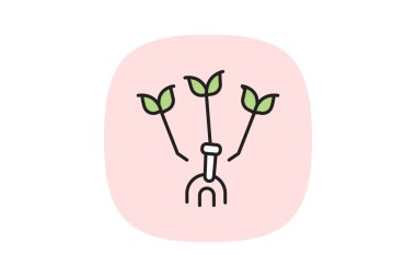 El yapımı tarım araçları, vektör, piksel mükemmel, illüstratör dosyası