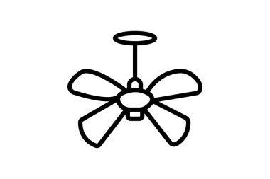 Tavan pervanesi, vektör, piksel mükemmel, illüstratör dosyası