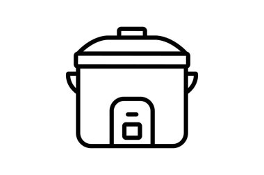 Pirinç pişirici, vektör, piksel mükemmel, illüstratör dosyası