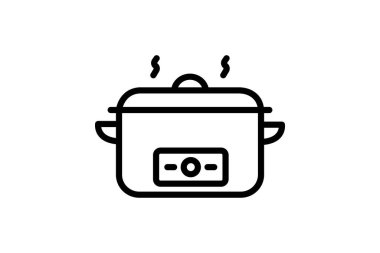 Yavaş Pişiren, vektör, piksel mükemmel, illüstratör dosyası