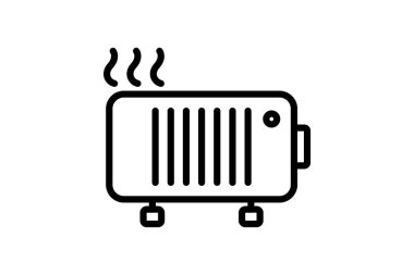 Isıtıcı, vektör, piksel mükemmel, çizer dosyası