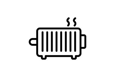 Yağ radyatörü, vektör, piksel mükemmel, illüstratör dosyası