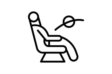 Masaj Sandalyesi, vektör, piksel mükemmel, illüstratör dosyası