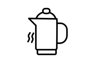 Su kazanı, vektör, piksel mükemmel, illüstratör dosyası