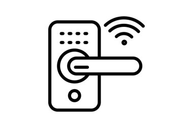 Akıllı kilit, vektör, piksel mükemmel, illüstratör dosyası