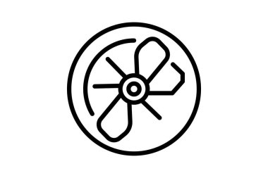 Egzoz vantilatörü, vektör, piksel mükemmel, illüstratör dosyası