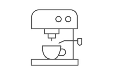 Espresso Makinesi, vektör, piksel mükemmel, illüstratör dosyası
