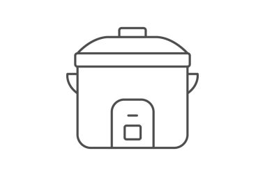 Pirinç pişirici, vektör, piksel mükemmel, illüstratör dosyası