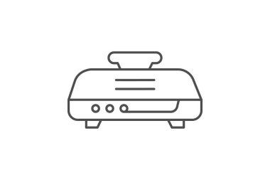 Electric Grill, vektör, piksel mükemmel, illüstratör dosyası