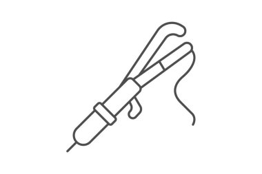 Saç bigudisi, vektör, piksel mükemmel, illüstratör dosyası