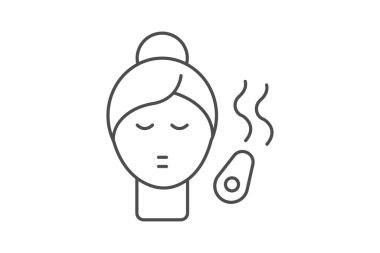 Yüz Buharı, vektör, piksel mükemmel, illüstratör dosyası