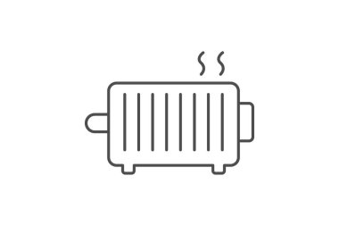 Yağ radyatörü, vektör, piksel mükemmel, illüstratör dosyası