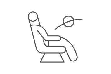 Masaj Sandalyesi, vektör, piksel mükemmel, illüstratör dosyası