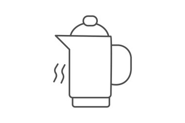 Su kazanı, vektör, piksel mükemmel, illüstratör dosyası