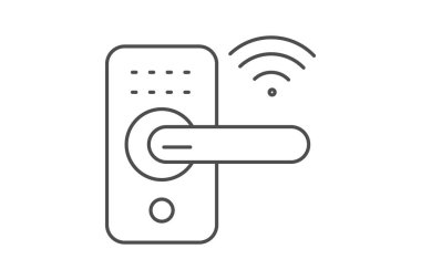 Akıllı kilit, vektör, piksel mükemmel, illüstratör dosyası