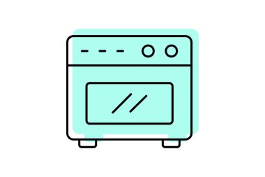 Fırın, vektör, piksel mükemmel, çizer dosyası