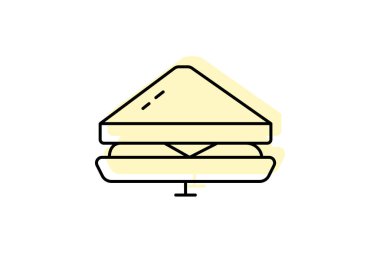 Sandviç Yapıcı, vektör, piksel mükemmel, illüstratör dosyası