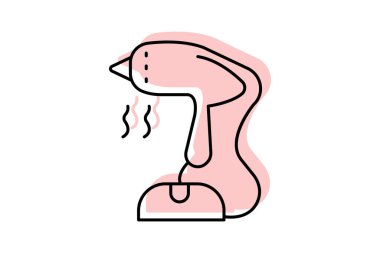 Giysi Buharı, vektör, piksel mükemmel, illüstratör dosyası