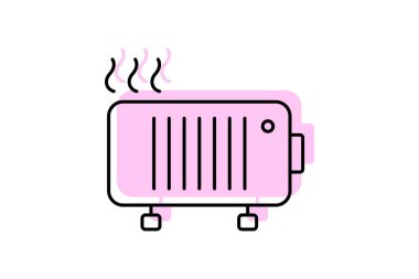 Isıtıcı, vektör, piksel mükemmel, çizer dosyası