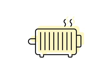 Yağ radyatörü, vektör, piksel mükemmel, illüstratör dosyası