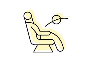 Masaj Sandalyesi, vektör, piksel mükemmel, illüstratör dosyası