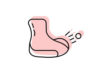 Ayak masajı, vektör, piksel mükemmel, illüstratör dosyası