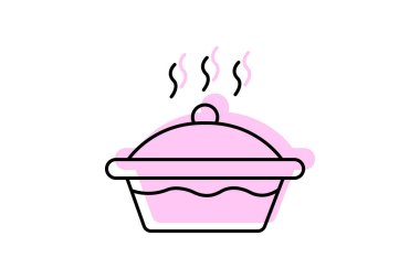 Yiyecek ısıtıcısı, vektör, piksel mükemmel, illüstratör dosyası