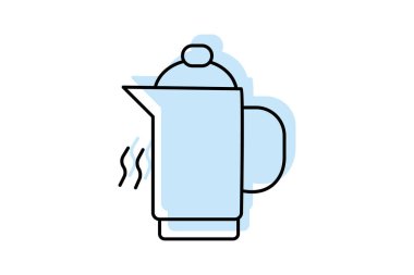 Su kazanı, vektör, piksel mükemmel, illüstratör dosyası