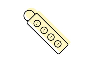 Güç Şeridi, vektör, piksel mükemmel, illüstratör dosyası