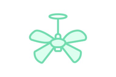 Tavan pervanesi, vektör, piksel mükemmel, illüstratör dosyası