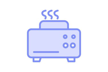 Tost makinesi, vektör, piksel mükemmel, illüstratör dosyası