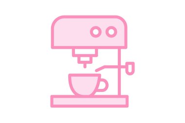 Espresso Makinesi, vektör, piksel mükemmel, illüstratör dosyası