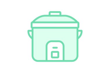 Pirinç pişirici, vektör, piksel mükemmel, illüstratör dosyası